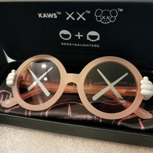 RARE * KAWS X Sons & Daughters SUNGLASSES - PINK